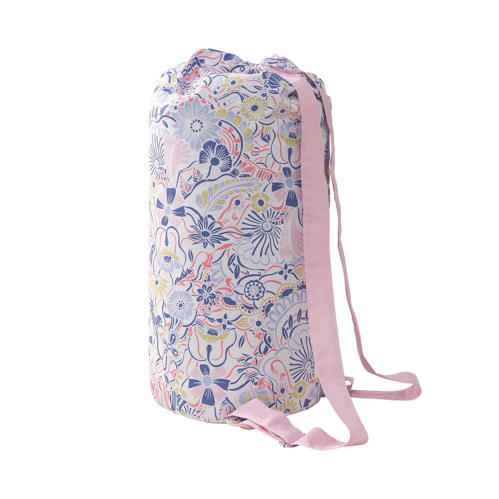 14pc College Dorm Essentials Bundle, Twin-XL, Reversible Bed in a Bag Comforter Set, Purple Floral