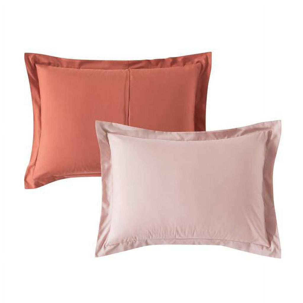 Mainstays 7-Piece Reversible Bed in a Bag Comforter Set with Sheets, Pink, King