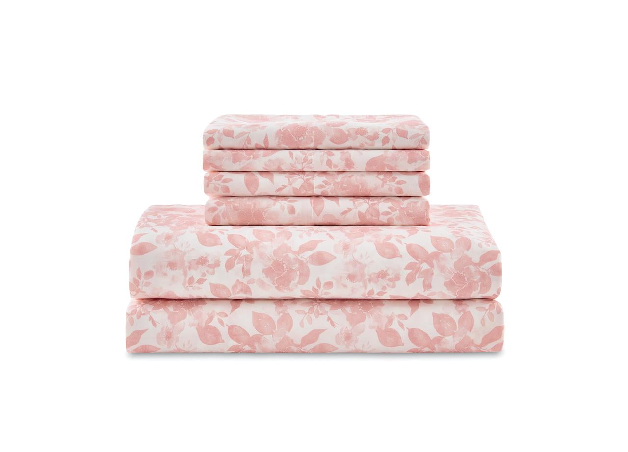 Mainstays 11-Piece Bed in a Bag Comforter Set with Sheets, Cream Ruffle, Queen