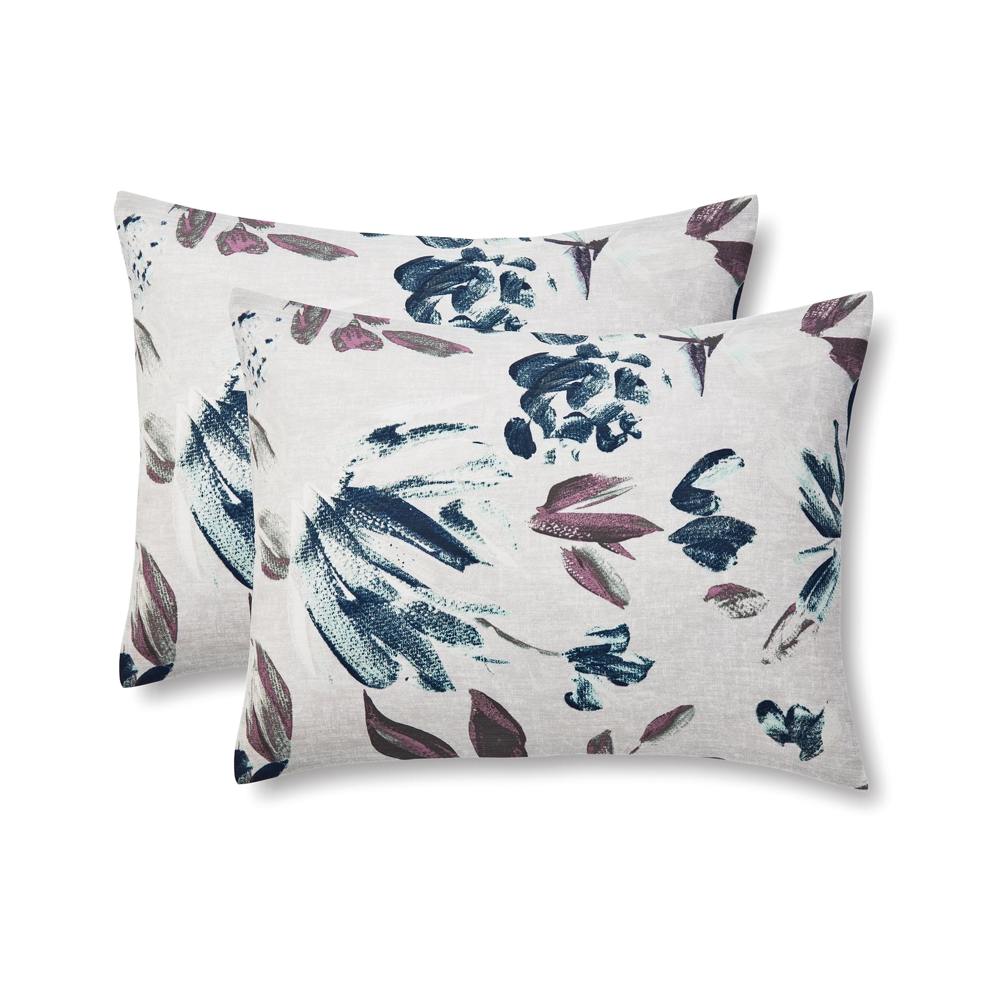 Mainstays 5-Piece Blue Floral Comforter Set, Full/Queen