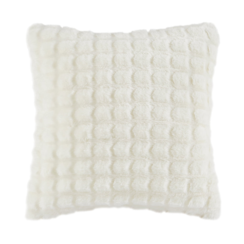 Mainstays 5-Piece Cream Cozy Plush Comforter Set, Full/Queen