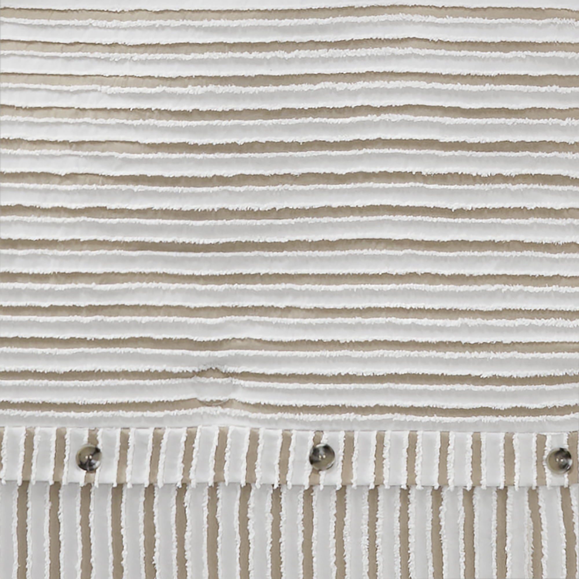 Mainstays 5-Piece Tan Striped Comforter Set, Full/Queen